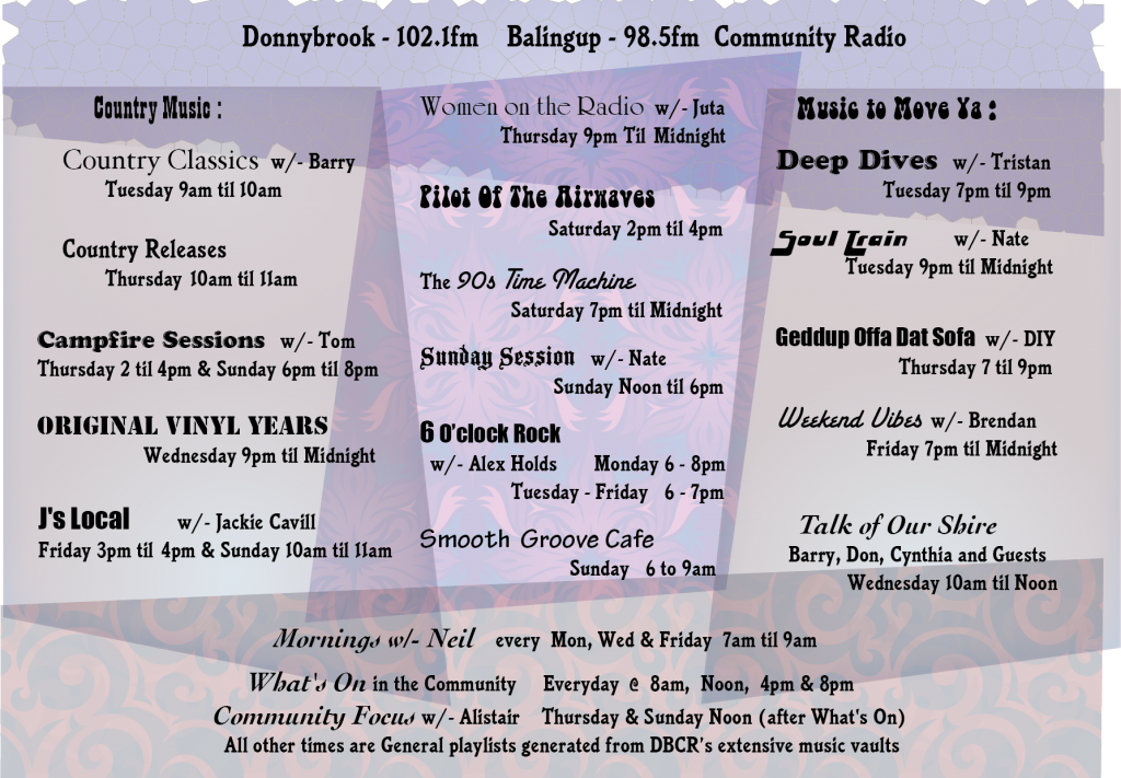 Program Schedule – DBCR